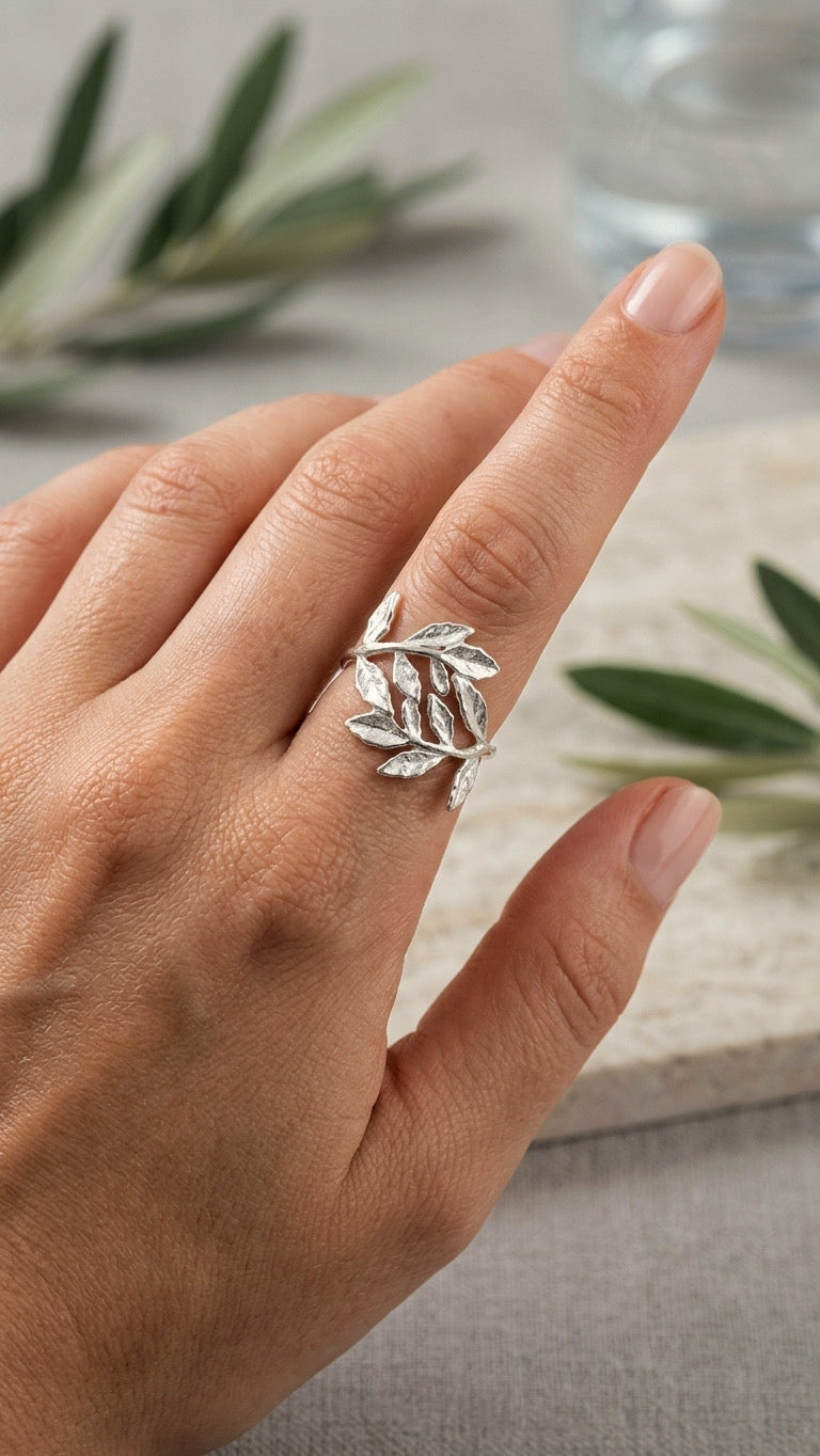 Anillo Ramaje en Plata de Ley 925