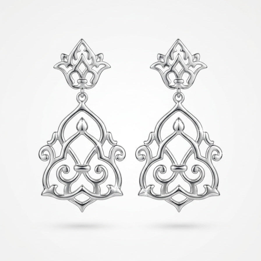 Pendientes de plata Tazhib