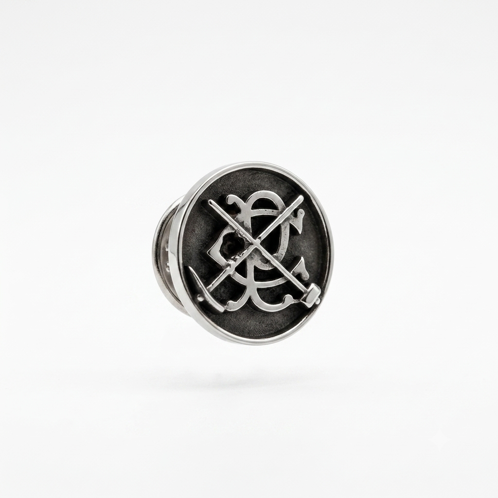 Insignia de solapa Peones Camineros plata de ley 925